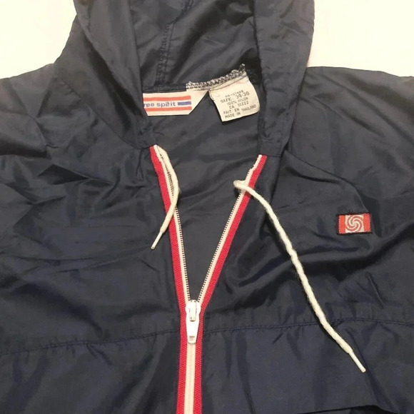 Vintage Free Spirit Women Size  34-36 Jacket Raincoat Packable Windbreaker - Picture 3 of 16